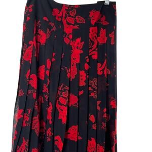 Tory Burch Floral Pleated Skirt size 12